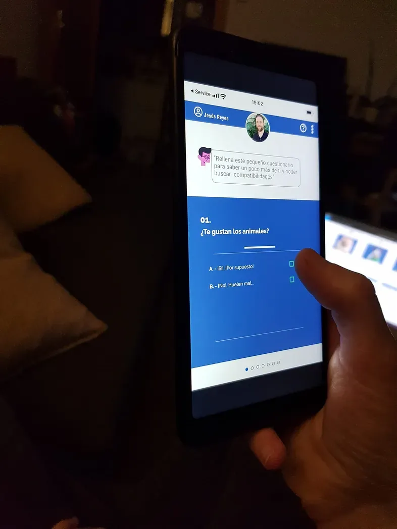 Testing with a user on mobile