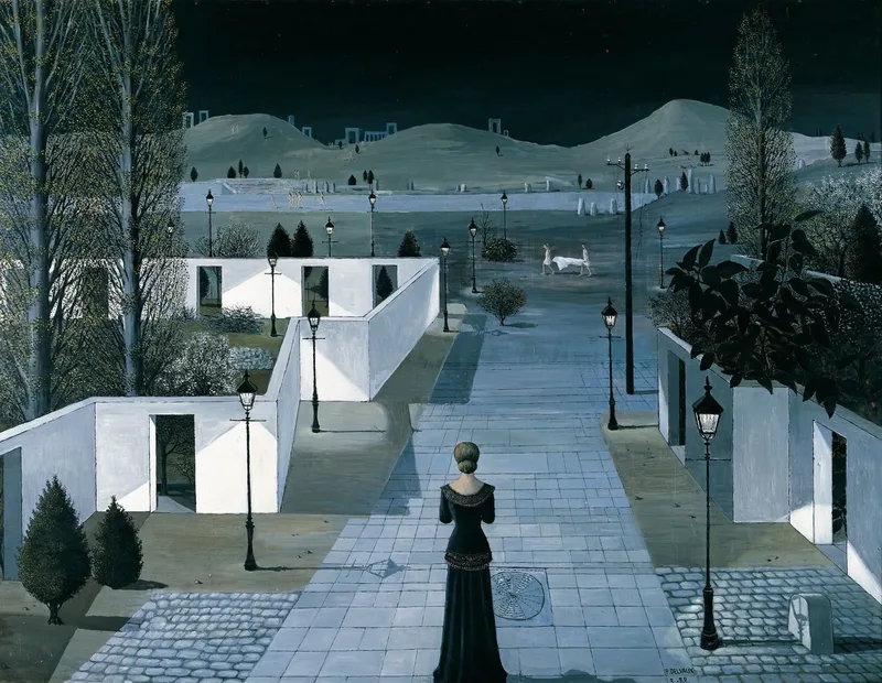 *Landscape with Lanterns* (1958), Paul Delvaux